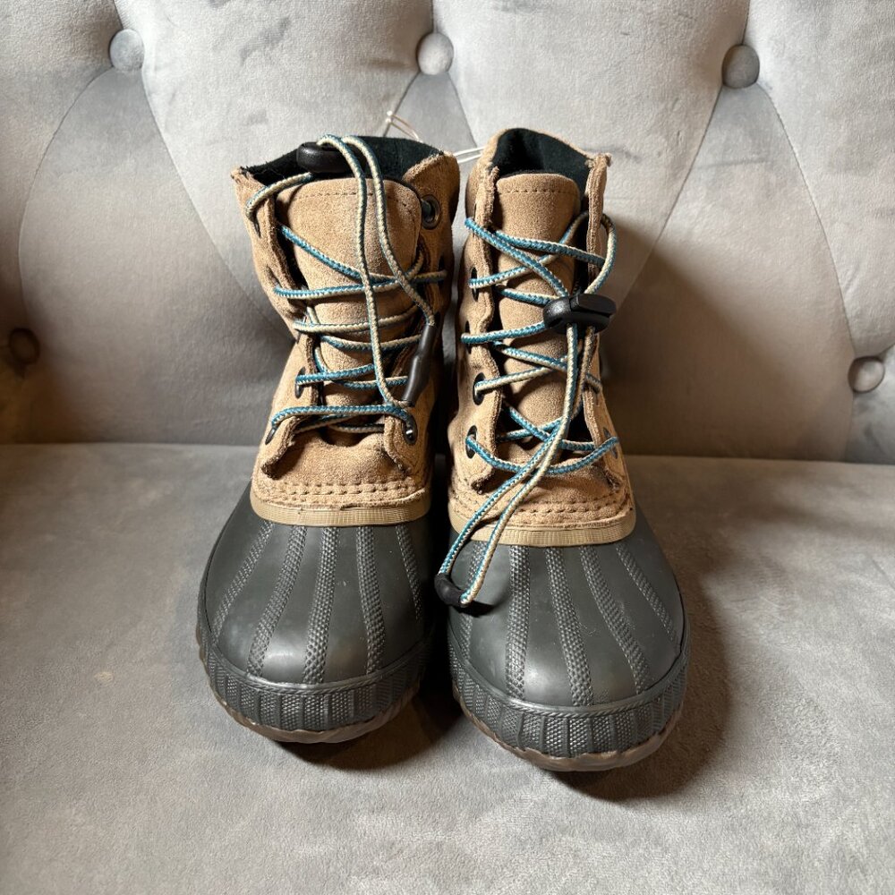 SOREL Big kid‎ Cheyanne II Beige Black Duck Boots Size 1 NEW